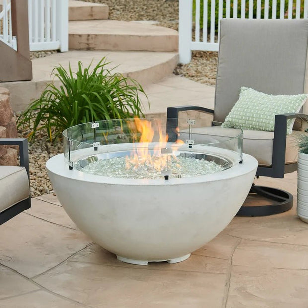 30" Round Fire Bowl White - Cove
