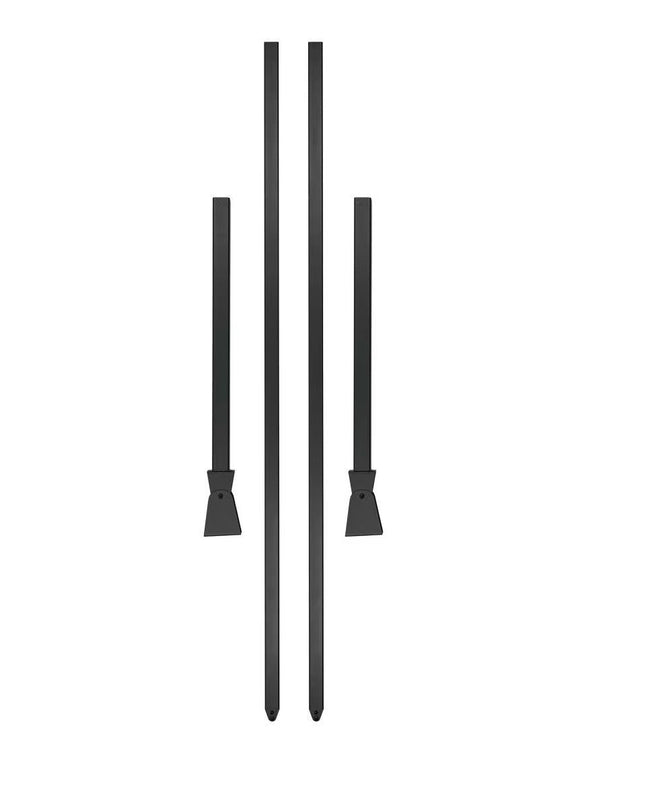 Infratech Drop Pole Mount Assembly (Assembly Only - Heater Not Included) - Black