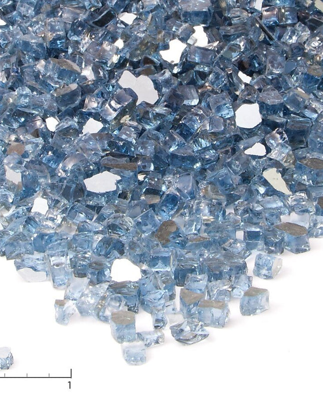 Reflective Fireglass 1/2” Crushed – 25 lb Tub