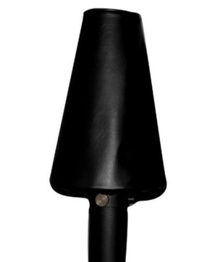 Durable Black Tiki Torch Cover with Weatherproof Elastic Hem
