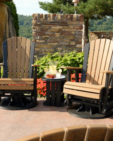 LuxCraft 2' Swivel Adirondack Glider