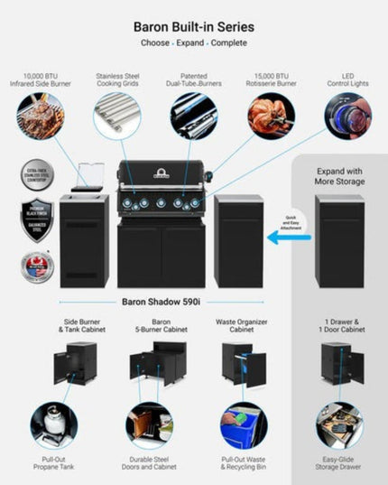 Baron 490i Shadow Island Outdoor Grill