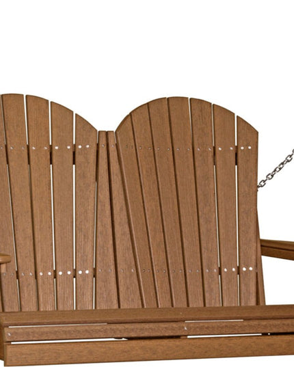 4 foot Adirondack poly swing antique mahogany 4APSAM