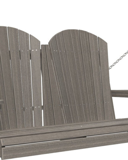 4 foot Adirondack poly swing coastal gray 4APSCG