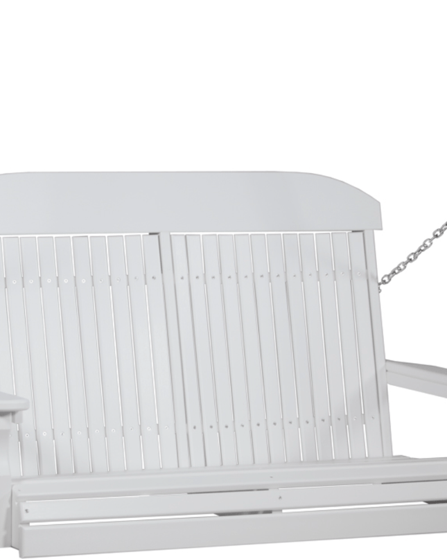 4 foot classic ploy swing white 4CPSW