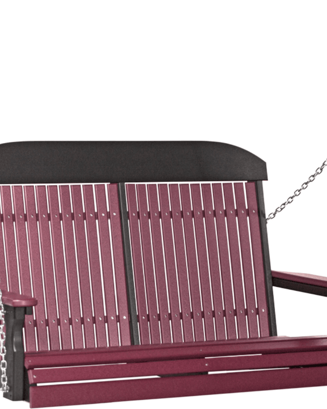 4 foot classic poly swing cherrywood and black 4CPSCHB