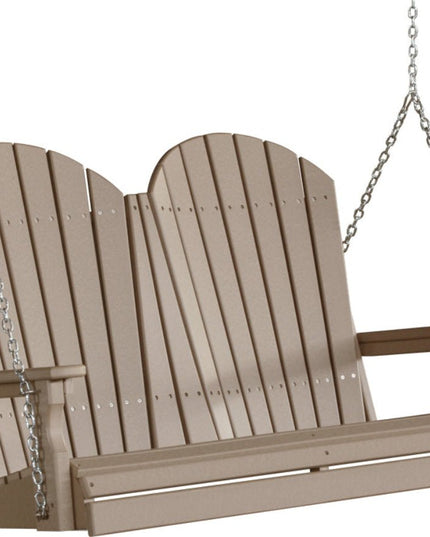 4 foot Adirondack Poly Swing Weatherwood
