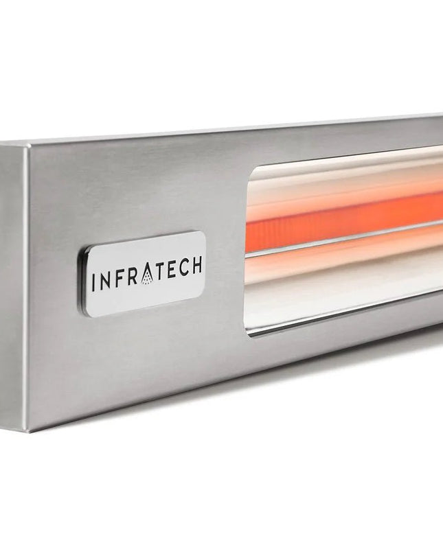 Infratech Slimline Series Single Element SL4027SV 4000W 277 Infrared Patio Heater Silver