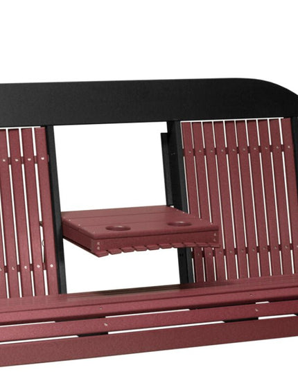 5 foot classic poly swing Cherrywood and black 5CPSCHB