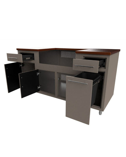 Challenger Coastal Series 5’ Anthracite 67.25” Island Package