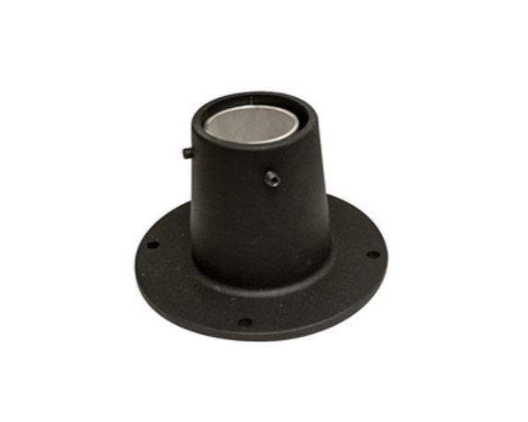 Sturdy Black Torch Post Mount for Secure Outdoor Installation