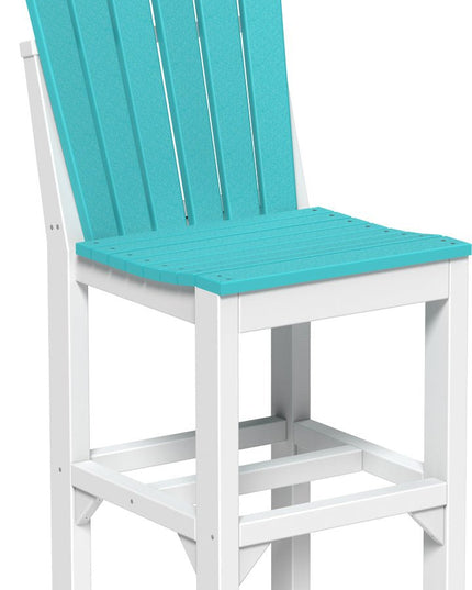 Adirondack Side Chair (Bar Height) Aruba Blue & White