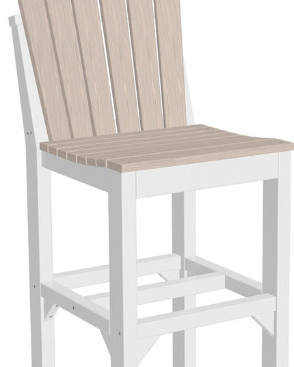 Adirondack Side Chair (Bar Height) Birch & White