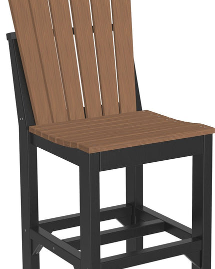 Adirondack Side Chair (Counter Height) Antique Mahogany & Black