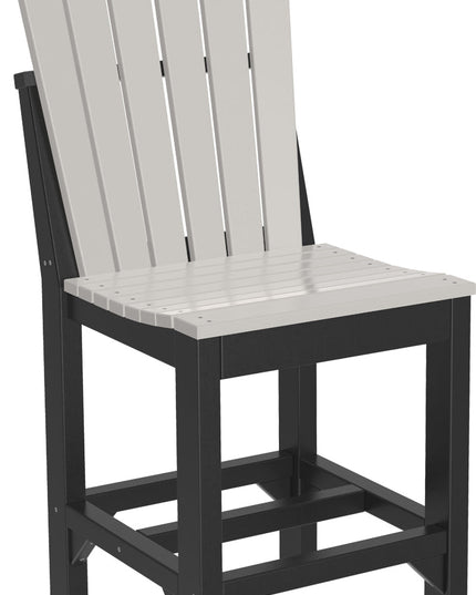 Adirondack Side Chair (Counter Height) Dove Gray & Black