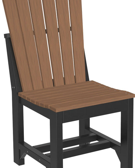 Adirondack Side Chair (Dining Height) Antique Mahogany & Black
