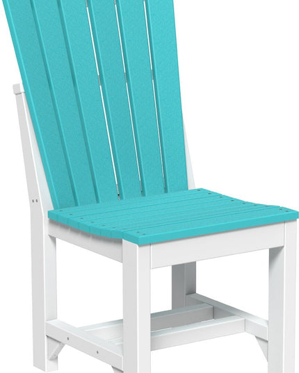 Adirondack Side Chair (Dining Height) Aruba Blue & White