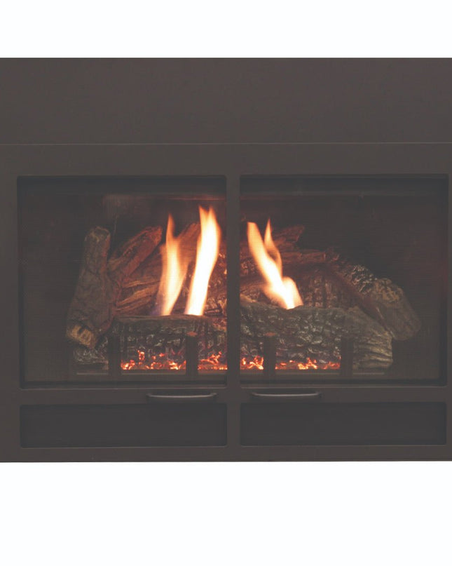 American Hearth Franklin DVC20 Clean Face Gas Insert - 20" Direct Vent, Millivolt Pilot, Ceramic Glass - NG/LP