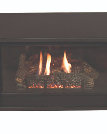 American Hearth Franklin DVC26 Medium Gas Insert - 26" Direct Vent, Millivolt Pilot, 77% Efficient - NG/LP