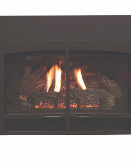 American Hearth Franklin DVC26 Medium Gas Insert - 26" Direct Vent, Millivolt Pilot, 77% Efficient - NG/LP