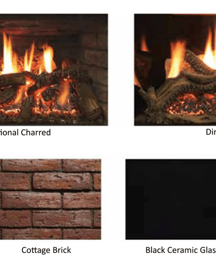 American Hearth Renegade DVCT35 Gas Insert - 35" TruFlame Technology, Multi-Function Remote - NG/LP