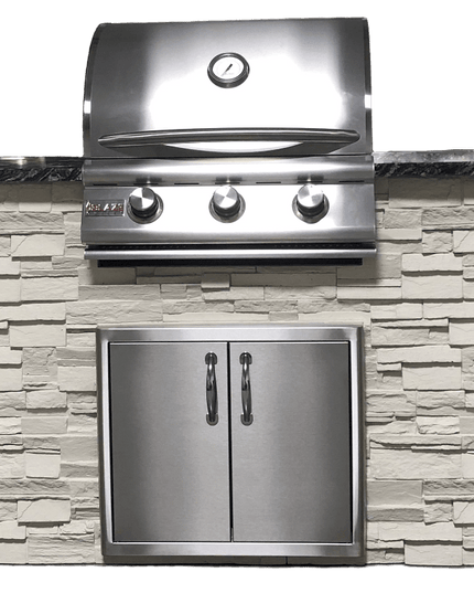 TRU 5' Island Systems - Outdoor Kitchen Islands White / Black