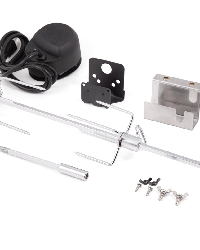 Heavy-Duty Pellet Grill Rotisserie Kit