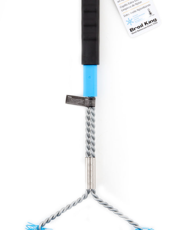 Extra-Wide Nylon Grill Brush for Cool Grates