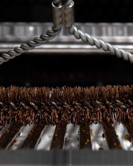 Tri-Head Palmyra Grill Brush for Corners