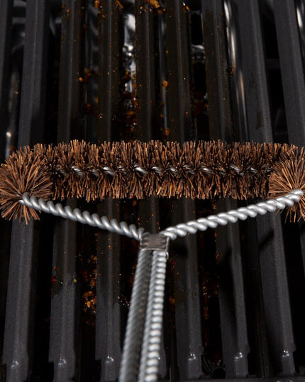 Tri-Head Palmyra Grill Brush for Corners