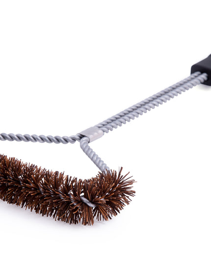 Tri-Head Palmyra Grill Brush for Corners