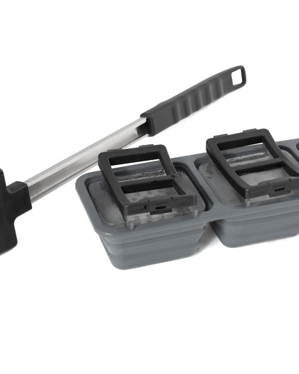 Natural Ice Grill Brush with Holders