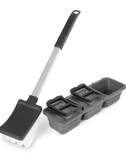 Natural Ice Grill Brush with Holders