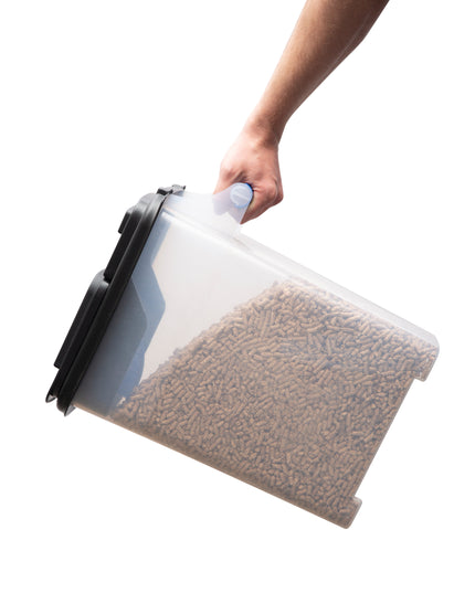Pellet Fuel Storage Bin for Easy Handling