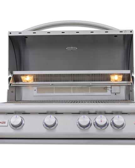 Challenger Coastal Series 8’ Grey Glimmer 93.125” Island Package Includes 4LTE3 Grill & Refrigerator