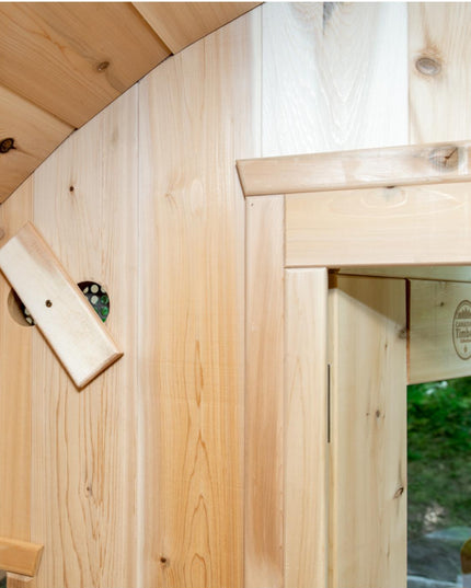 Tranquility Barrel Sauna by Canadian Timber