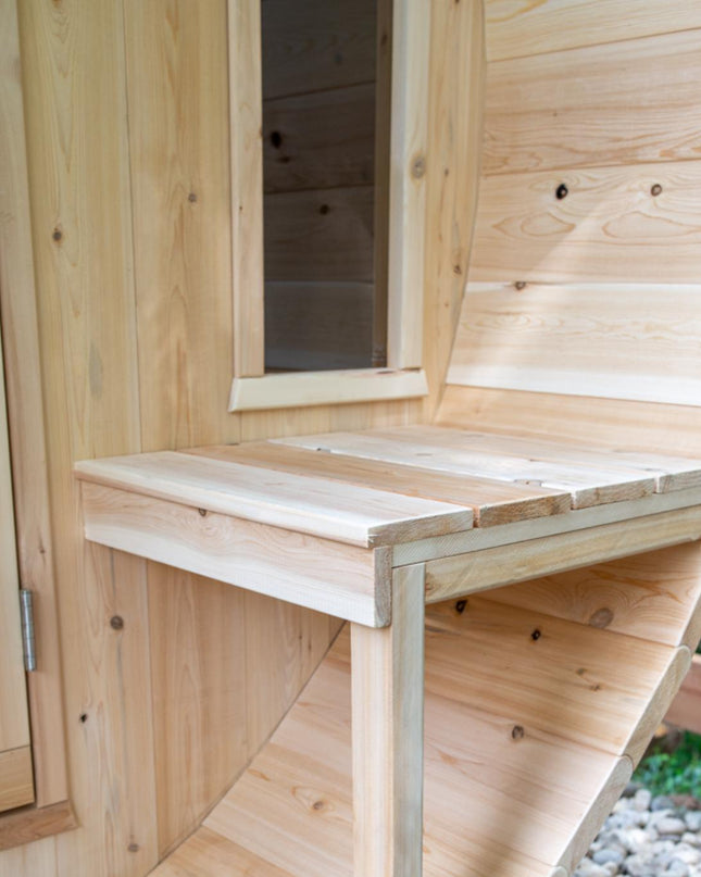 Tranquility Barrel Sauna by Canadian Timber