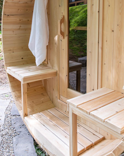 Tranquility Barrel Sauna by Canadian Timber