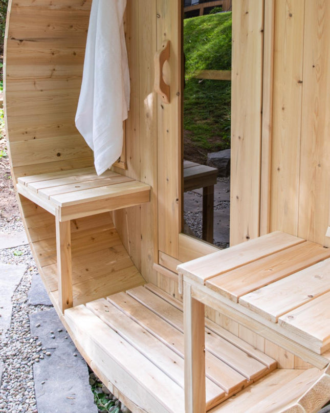Tranquility Barrel Sauna by Canadian Timber