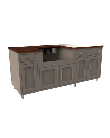 Challenger Coastal Series 7’ Anthracite 80.875” Island Package