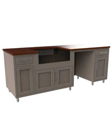 Challenger Coastal Series 8’ Anthracite 93.125” Island Package