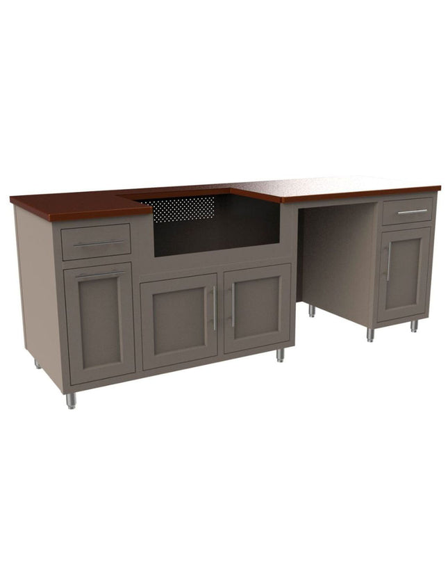 Challenger Coastal Series 8’ Anthracite 93.125” Island Package