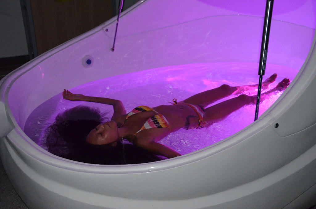 DreamPod V2 Float Pod with girl floating