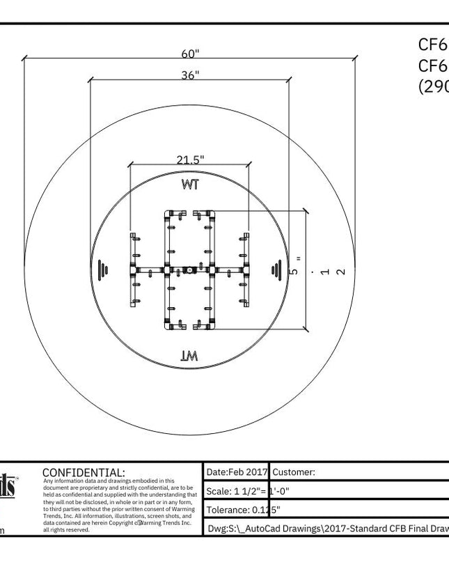 Warming Trends 60" Circle Fire Pit