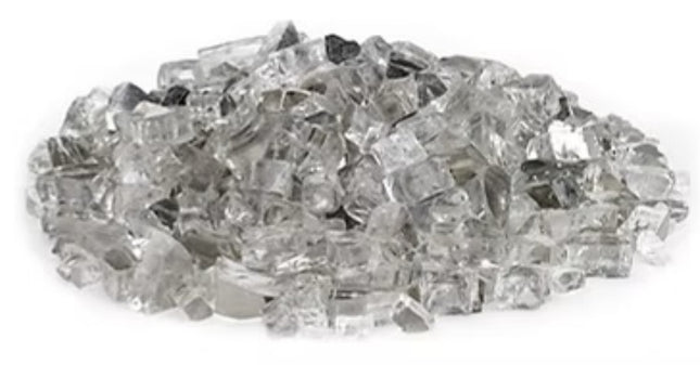 Reflective Fireglass 1/2” Crushed – 25 lb Tub