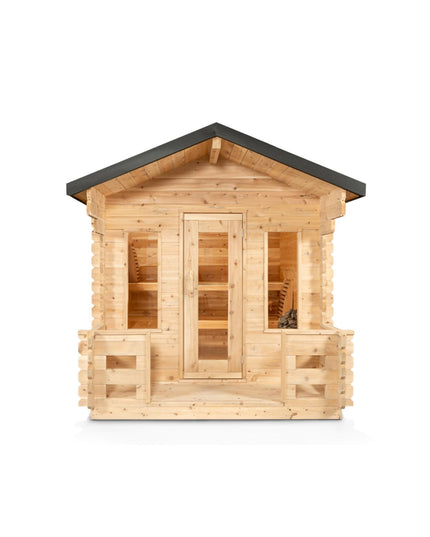Georgian Cabin Sauna with Porch