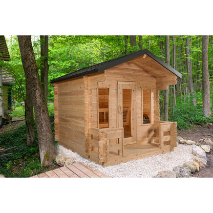 Georgian Cabin Sauna with Porch