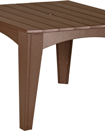 Island Dining Table (44" Square) Chestnut Brown