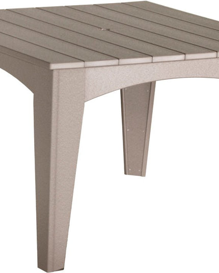 Island Dining Table (44" Square) Weatherwood