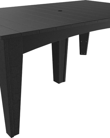 Island Dining Table (44"x72" Rectangular) Black